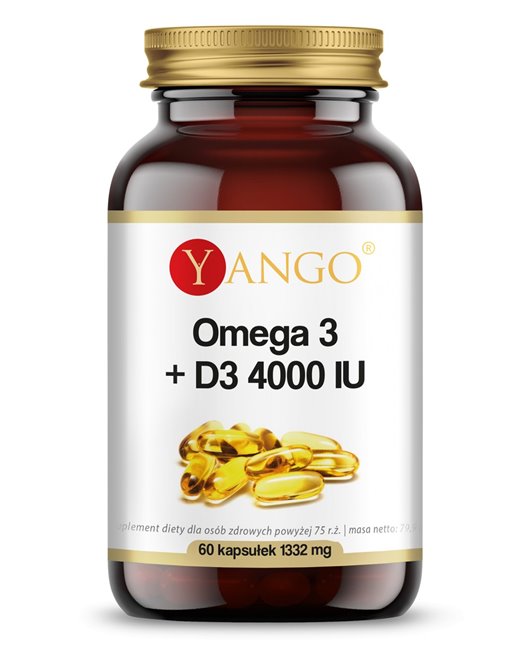 Omega 3 + D3 4000 IU 60 kapsułek