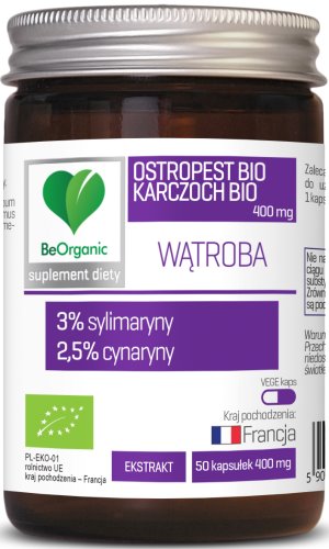 Ostropest BIO 3% + Karczoch BIO 2,5%, 400mg x 50 k