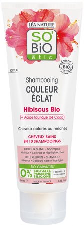SO BIO Szampon nabłyszczający i chroniący kolor Hibiskus