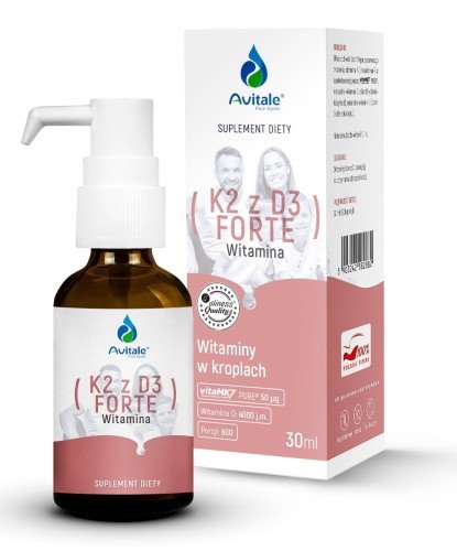 Avitale, K2 z D3 FORTE x 30 ml