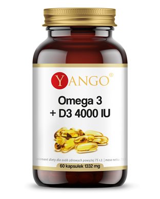 Omega 3 + D3 4000 IU 60 kapsułek