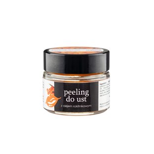 Peeling do ust z olejem rokitnikowym