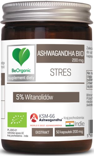 Ashwagandha KSM-66® 5% BIO, 200mg x 50 kaps