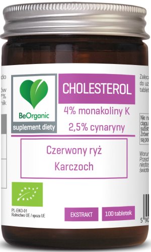 BeOrganic, Cholesterol BIO 400mgx100tabl